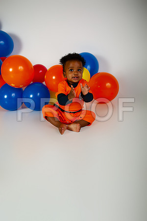 Anime First Birthday Cake Smash Photography in Kansas City