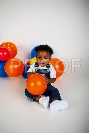 Anime First Birthday Cake Smash Photography in Kansas City