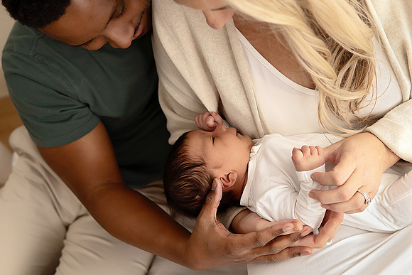 KC Newborn Photographer | Studio Lifestyle Newborn Photography