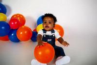 Anime First Birthday Cake Smash Photography in Kansas City