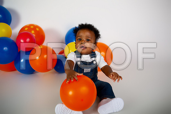 Anime First Birthday Cake Smash Photography in Kansas City