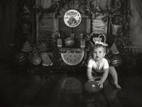 Kansas City Watermelon Cake Smash Photographer | First Birthday Portraits