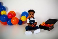 Anime First Birthday Cake Smash Photography in Kansas City