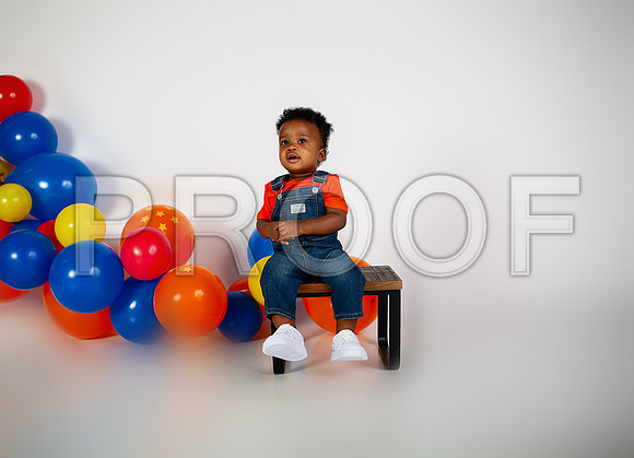 Anime First Birthday Cake Smash Photography in Kansas City
