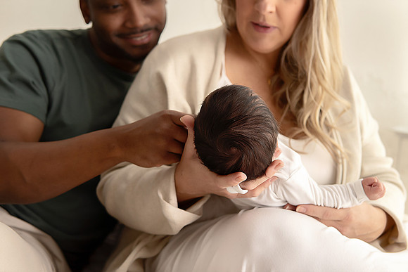 KC Newborn Photographer | Studio Lifestyle Newborn Photography