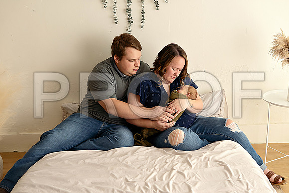 KC Newborn Photographer | Studio Lifestyle Newborn Photography