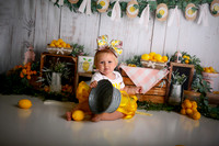 Kansas City Lemon-Themed Cake Smash Photography | Heather Sears Photography