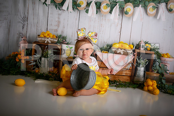 Kansas City Lemon-Themed Cake Smash Photography | Heather Sears Photography