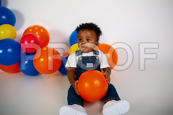 Anime First Birthday Cake Smash Photography in Kansas City
