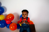 Anime First Birthday Cake Smash Photography in Kansas City