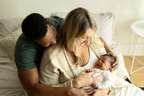 KC Newborn Photographer | Studio Lifestyle Newborn Photography