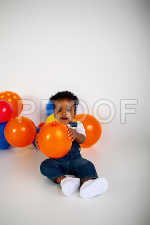 Anime First Birthday Cake Smash Photography in Kansas City