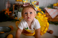 Kansas City Lemon-Themed Cake Smash Photography | Heather Sears Photography