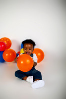Anime First Birthday Cake Smash Photography in Kansas City