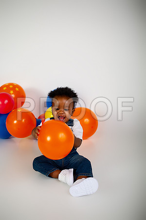 Anime First Birthday Cake Smash Photography in Kansas City