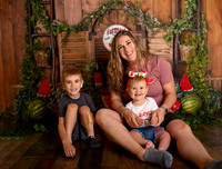Kansas City Watermelon Cake Smash Photographer | First Birthday Portraits