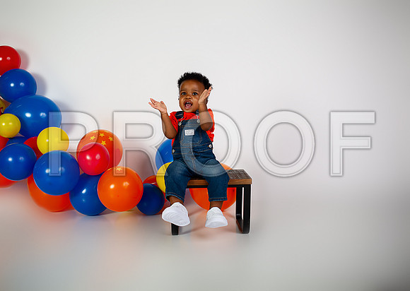 Anime First Birthday Cake Smash Photography in Kansas City