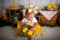 Kansas City Lemon-Themed Cake Smash Photography | Heather Sears Photography